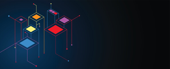 Abstract high technology and science background