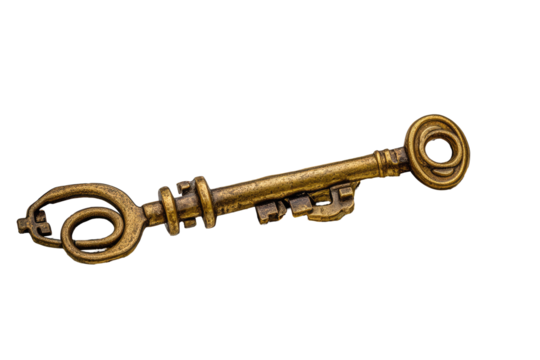 Antique key, intricate design
