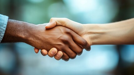Asian businessman and businesswoman shaking hands in office meeting room business success and partnership concept