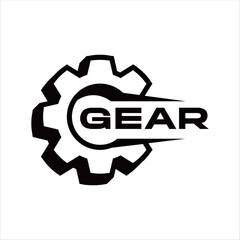 Gear Logo - Modern vector illustration, creative design asset, scalable and editable, ideal for branding, marketing, and digital projects.