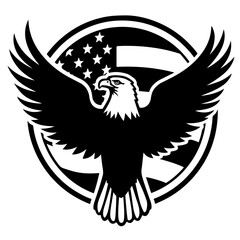 eagle shield with wings, bird, eagle, vector, wing, wings, illustration, tattoo, feather, symbol, silhouette, animal, flying, design, angel, dove, icon, black, sign, tribal, art, love, heart, hawk, dr