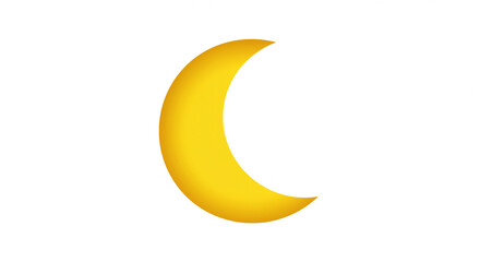 Lunar Glow: A vivid, golden crescent moon radiates a serene celestial beauty, casting a soft light against the night. The image evokes tranquility and the mysteries of the cosmos.