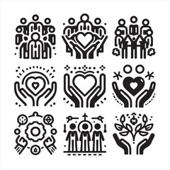 Veterinary icon set. Contains such icons as pets, medical history, health care, vet, vaccines, test, dental care, antiparasitic, diagnosis, x ray, veterinary clinic and more. Vector illustration