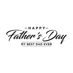 Happy Father’s Day Calligraphy design vector. Vector illustration.