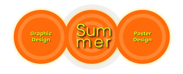 Summer vector graphic design for posters and banners