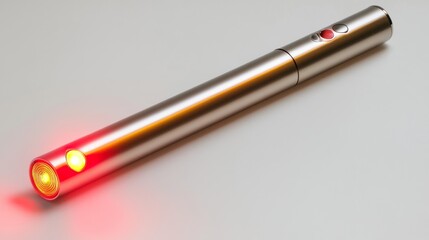 Naklejka premium Sleek Handheld Red Light Therapy Wand for Skin Healing and Relief
