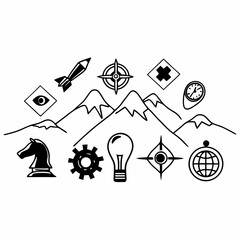 Fototapeta premium Social network concept vector illustration with people icons and internet symbols design