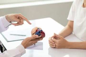 Heart patients are seeing cardiologist for examination and treatment their heart condition because...
