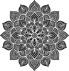ornamental round lace pattern