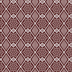 seamless damask pattern Designed with art that reflects the Thai past