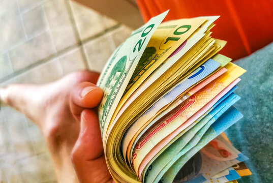 A lot of Mexican pesos and american usd dollar Mexico.