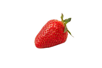 Fresh group of berries isolated on a white background.
