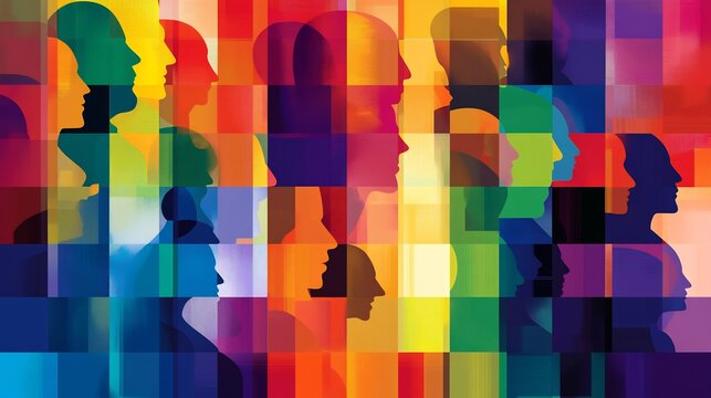 Flat vector showing HR leaders integrating conflict mitigation into diversity inclusion programs to foster respectful workplace cultures