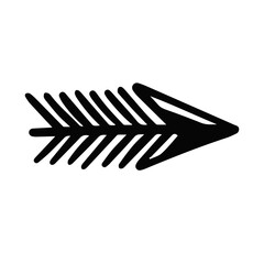 Stylized Arrow Design Featuring Leaf Elements to Create a Unique and Captivating Artwork