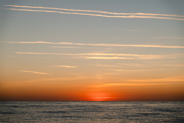 Serene sunrise over Cirali Beach in the morning. Sunrise Over Cirali, Turkey.