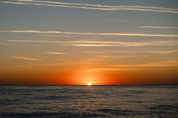 Serene sunrise over Cirali Beach in the morning. Sunrise Over Cirali, Turkey.