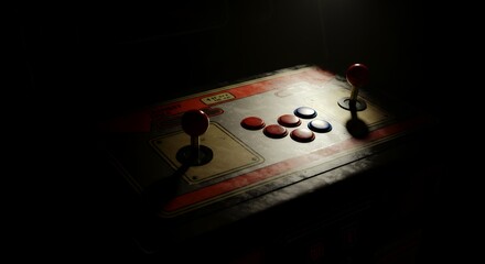 Arcade Controller with Joysticks and Buttons