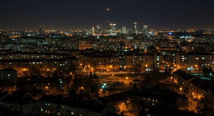 Fototapeta premium City lights at night (6)