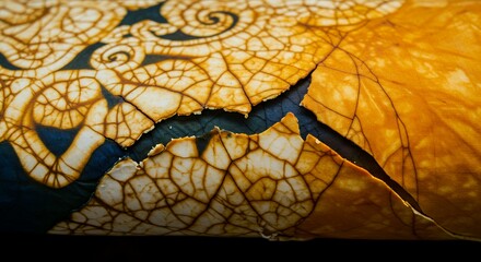 Cracked Pattern on Fabric