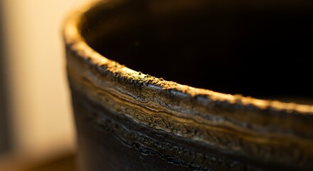 Ceramic Container Edge Close Up