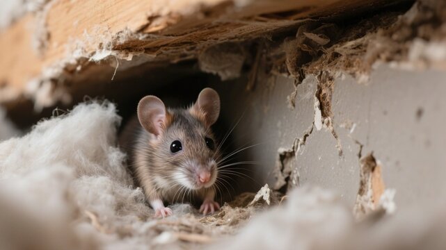 Rat in Home Insulation