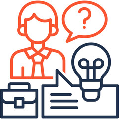 Fototapeta premium Career Advice icon