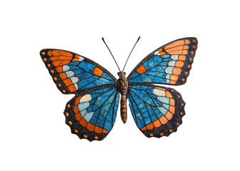 Naklejka premium Butterfly on white background