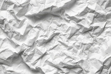 Obraz premium Crumpled white paper texture. Abstract grunge background ideal for design projects, websites, and print. Perfect for various commercial uses.