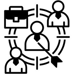 Fototapeta premium Target Candidates icon