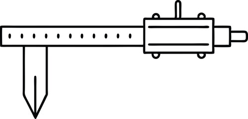 hand drawn vector illustration of a truck