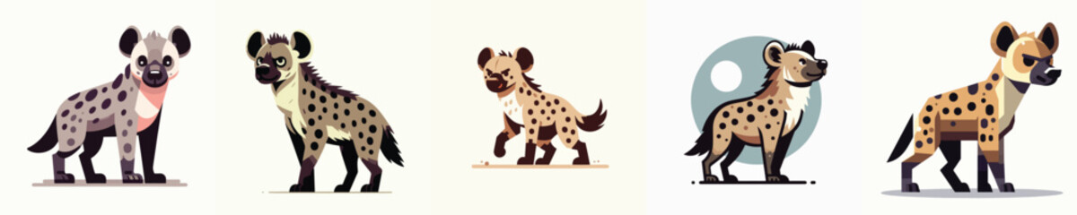 vector of a hyena