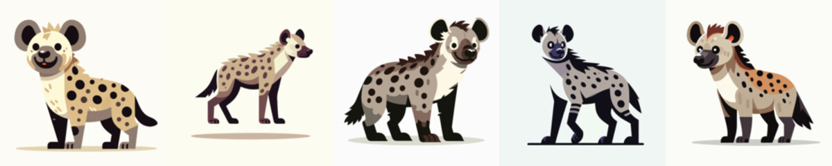 vector of a hyena