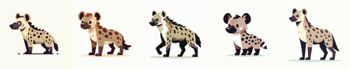 vector of a hyena