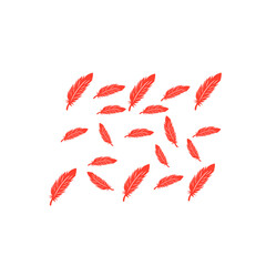 red feather pattern background