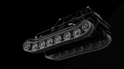 Self-propelled artillery mount
