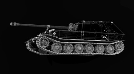 Self-propelled artillery mount