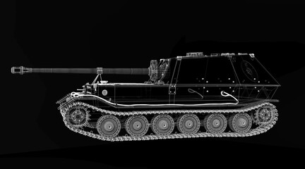 Self-propelled artillery mount