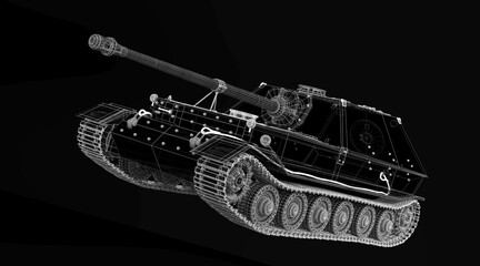 Self-propelled artillery mount