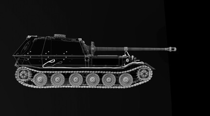 Self-propelled artillery mount