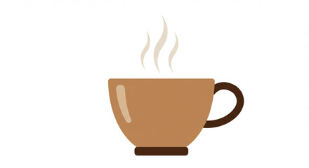 Warm Coffee Cup: A steaming cup of coffee, perfect for a cozy morning or afternoon break.  The warm brown tones evoke feelings of comfort and relaxation.