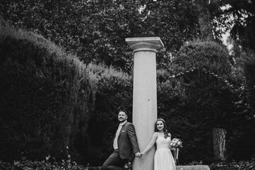 Obraz premium boda, día de la boda, ceremonia de boda, novia, novio, pareja, amor,vestido de novia, fiesta de boda, boda latina