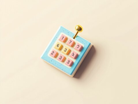 Pastel Number Pad