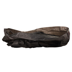 Garbage bag isolated on white background ball