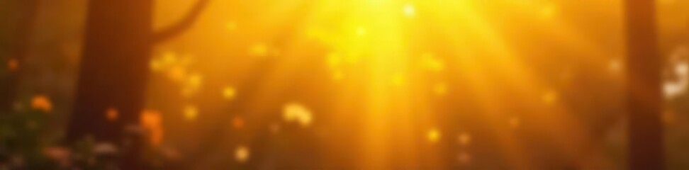 Abstract ochre yellow light streaks, out of focus, hazy, focus, backdrop, element