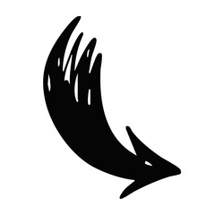 A Stylized Arrow Illustration That Enhances Graphic Design Aesthetics and Directionality