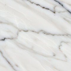 High-resolution close-up of a white marble slab displaying a subtle gray veining pattern, ideal for showcasing stone surfaces or interior design inspiration.