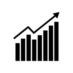 graph up  vector illustration