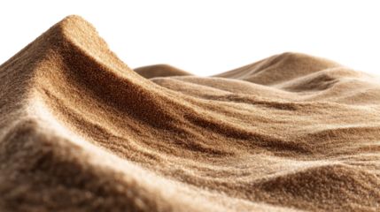Sand Dune's Texture and Form: An intimate exploration of the soft, undulating curves and textures of a sand dune, with the warm light of the sun adding depth and highlighting every grain.
