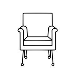 Stylish Minimalist Couch Vector