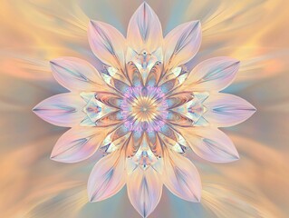 Fototapeta premium Pastel Floral Mandala